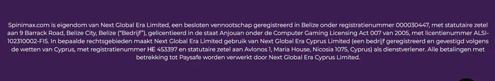 spinimax casino managementbedrijf